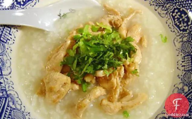 Thai Chicken and Rice Soup - Kao Tom Gai