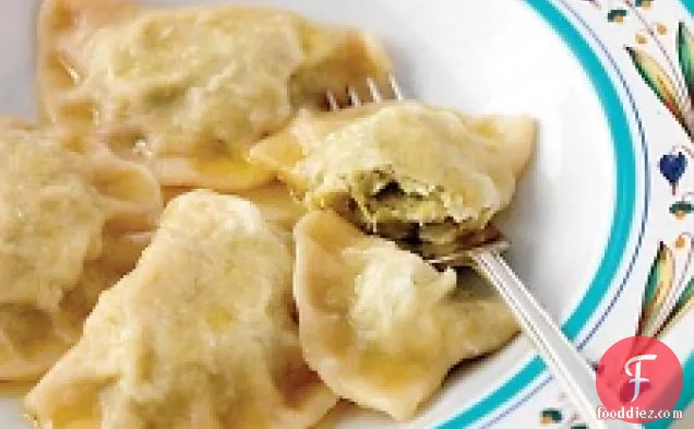 Pierogi With Cabbage Filling And Clarified Butter