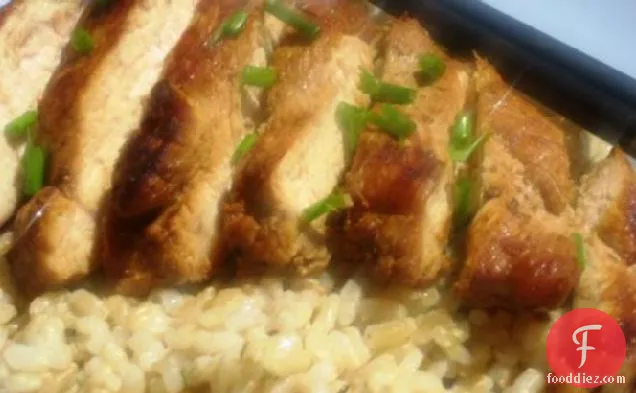 Teriyaki Chicken With Ginger Chive Rice