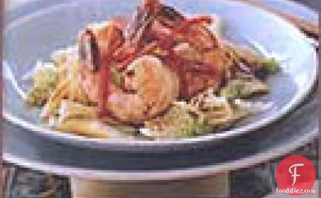 Shrimp Stir-Fried with Napa Cabbage