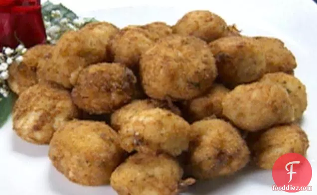 Crab and Sushi Rice Fritters
