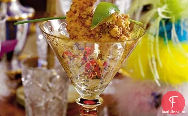Shrimp Martinis with Napa Cabbage Slaw