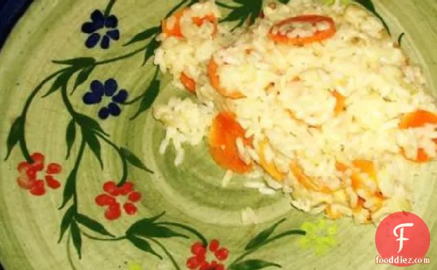 मलाईदार चावल और गाजर
