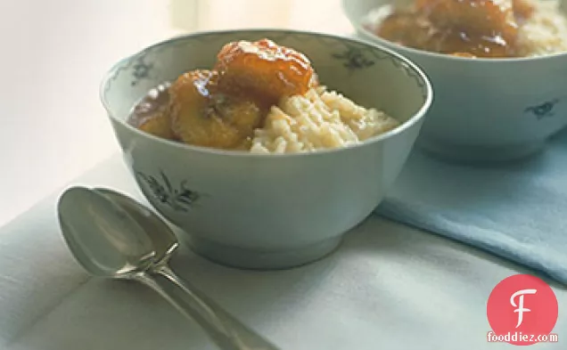 Creamy Rice Pudding with Caramelized Bananas