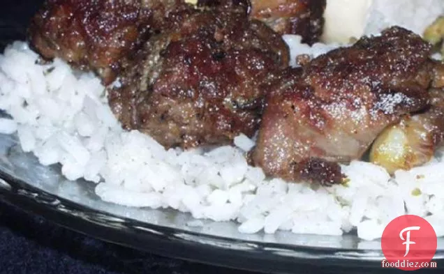 Chicken Livers With Rice