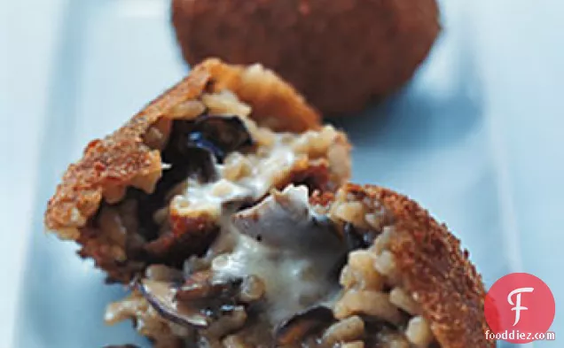 Fried Stuffed Rice Balls