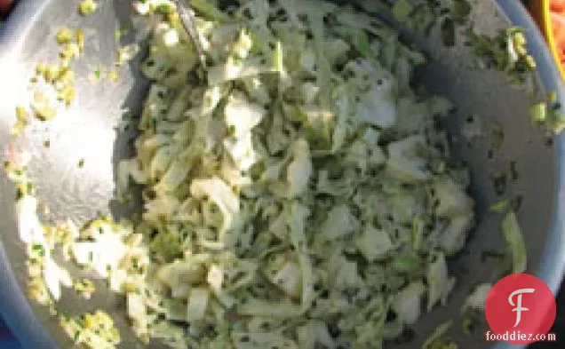 Dinner Tonight: Cabbage Salad with Cornichons and Capers