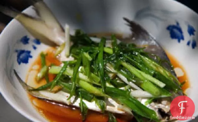 Chinese Steamed Fish With Scallions