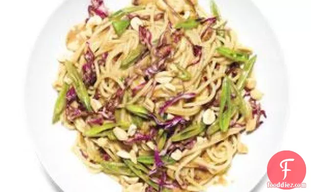 Peanut Noodles With Snap Peas And Cabbage