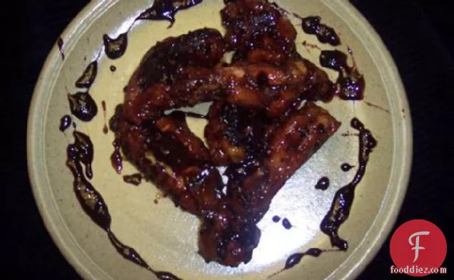 कोक में लहसुन चिकन पंख