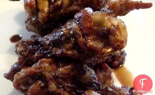 कारमेलाइज्ड बेक्ड चिकन लेग्स / विंग्स