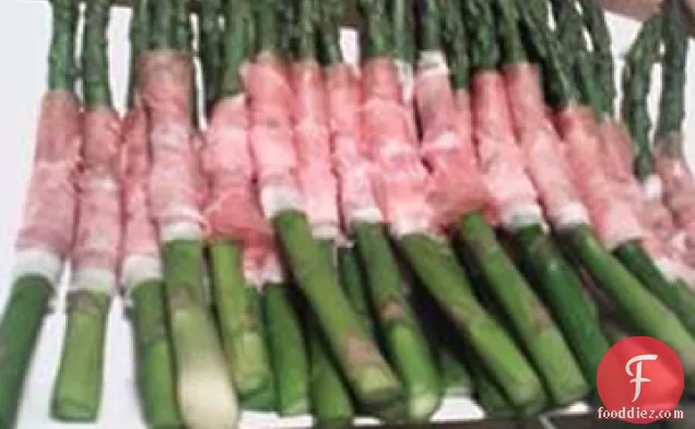 Cold Asparagus with Prosciutto and Lemon