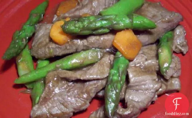 Beef With Fresh Asparagus