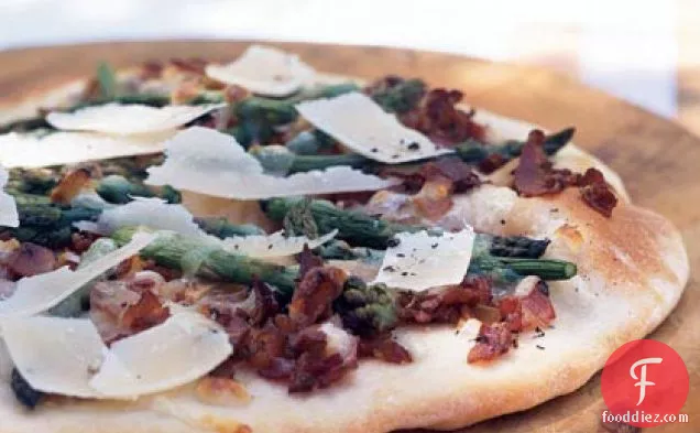Flatbread with Pancetta and Asparagus