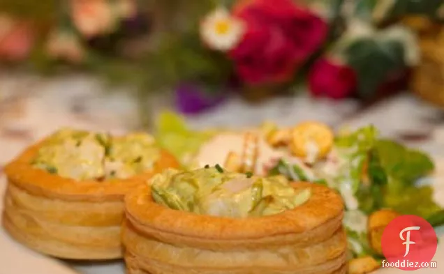 Chicken and Asparagus Vol-Au-Vents