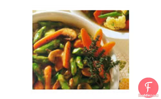 Asparagus-Vegetable Potato Topper