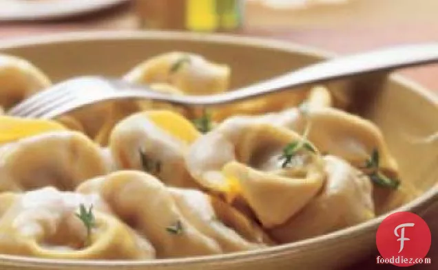 Chicken and Prosciutto Tortelloni Gratinato