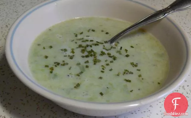 Turkey Leftover Creamy Potato and Asparagus Soup