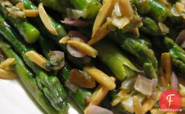 Asparagus, Halloumi and Pine Nut Salad