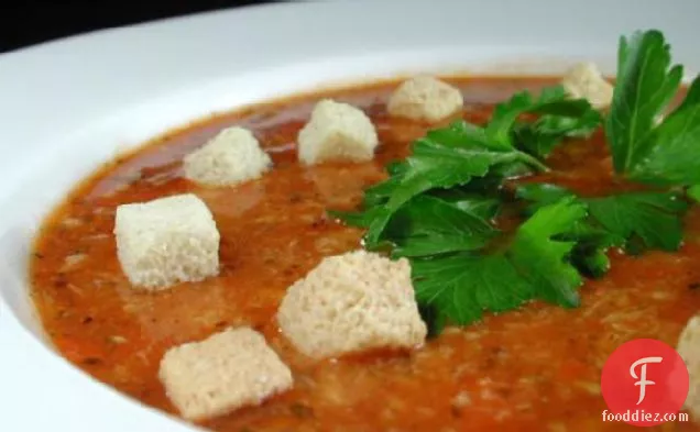 खेत से सरल आसान चेसापीक बे रोज़ी केकड़ा सूप