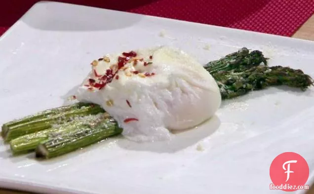 Roasted Asparagus with Poached Egg and Parmigiano-Reggiano