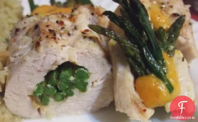 Asparagus and Cheddar Stuffed Chicken Breasts