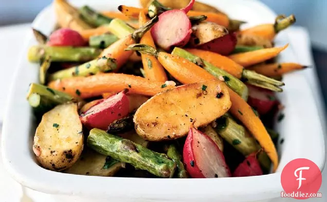 Roasted Baby Spring Vegetables