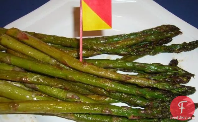 Asparagus With Beer and Honey Sauce