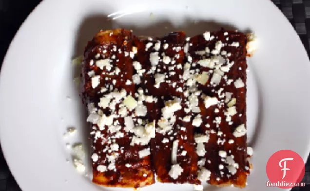 Red Enchiladas With Queso Añejo