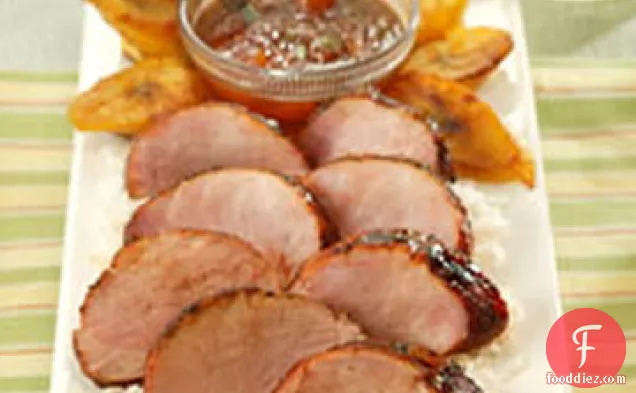 Chili Rubbed Pork Tenderloin With Apricot Ginger Glaze