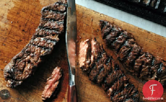 Grilled Marinated Sirloin Flap Steaks