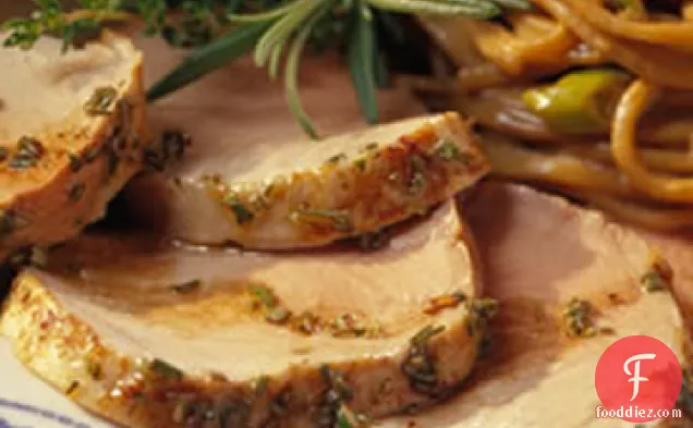 बेलसमिक सिरका के साथ ग्रील्ड पोर्क टेंडरलॉइन