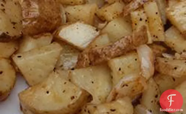 Microwaved Potatoes Lyonnaise