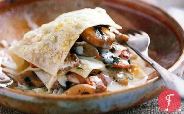 Open Mushroom Lasagna Recipe