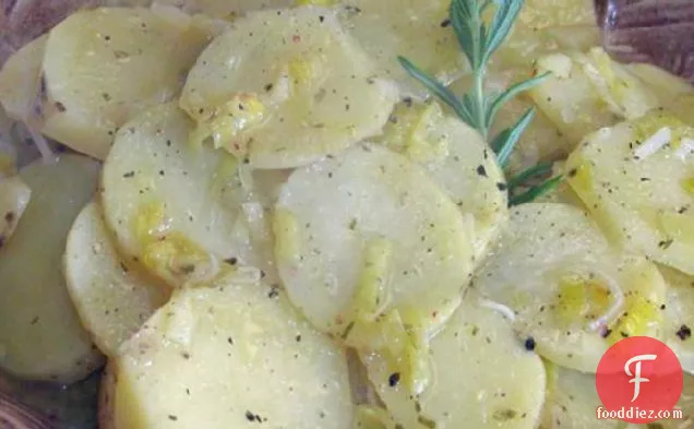 Potatoes With Leeks and Rosemary