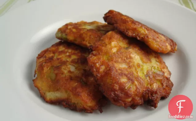 Leek and Walnut Fritters