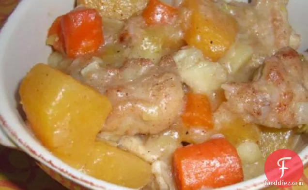 Rutabaga and Chicken Stew