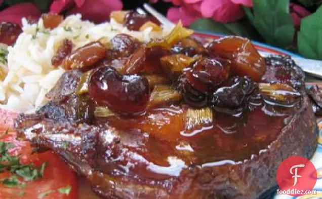 Saucy Pork Chops With Cranberries for the Crock Pot!
