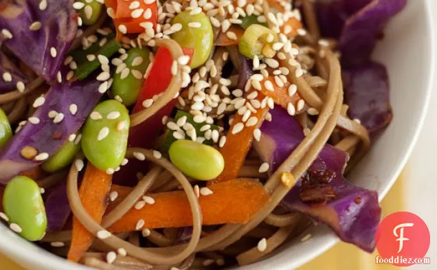 Soba Noodle & Raw Veggie Salad
