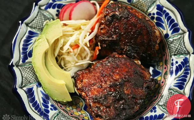 लाल चिली मसालेदार ग्रील्ड चिकन