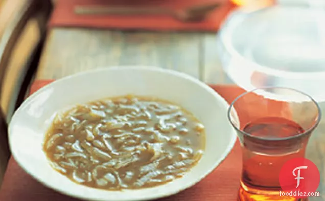 Onion Soup with Apple Cider
