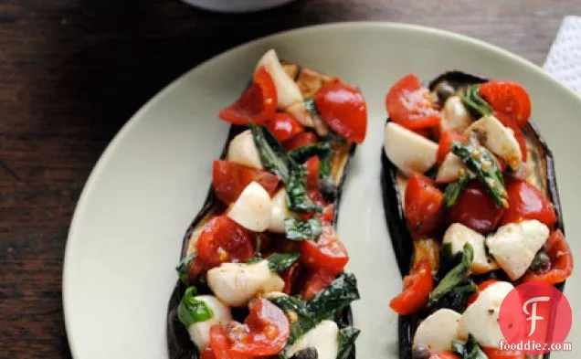 More of the same: Tricolore Eggplant Bruschetta – A cooking blog - Kitchenist
