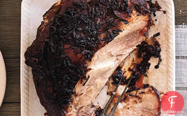 Cocoa and Spice Slow-Roasted Pork with Onions