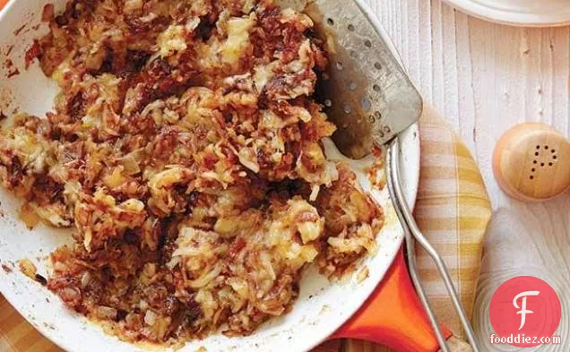 Cheesy Potato and Sharp Cheddar Hash