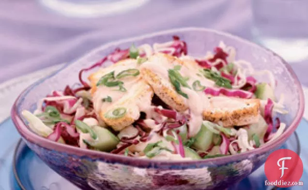 Tofu And Cabbage Salad With Peanut Dressing