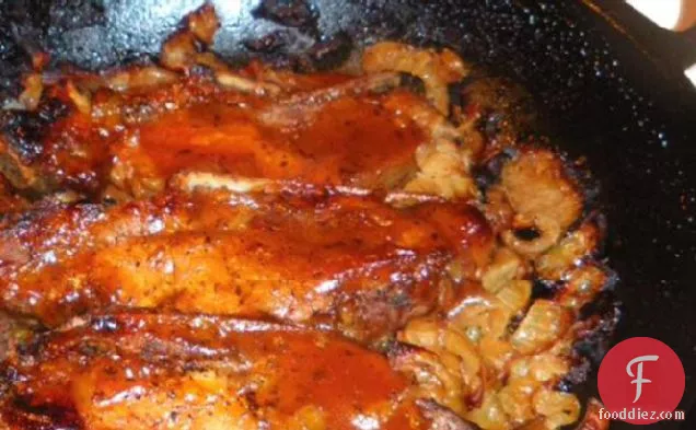 बीयर ' एन बीबीक्यू ब्रेज़्ड कंट्री स्टाइल पोर्क रिब्स