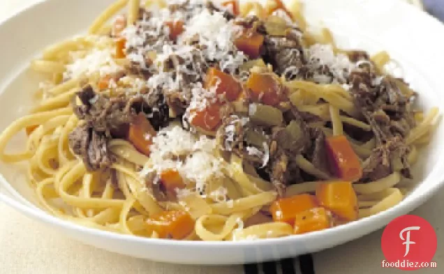 Linguine with Beef and Onions