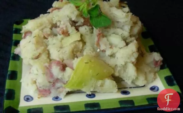Mashed Potatoes With Onion and Dill