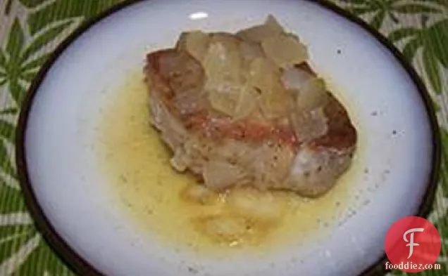 Gingered Pork Chops in Orange Juice