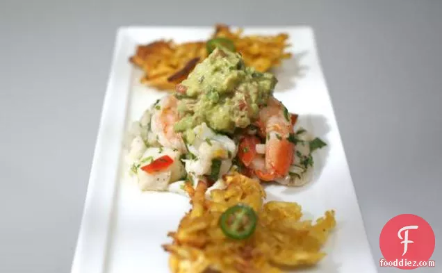 Ceviche with Crispy Plantains